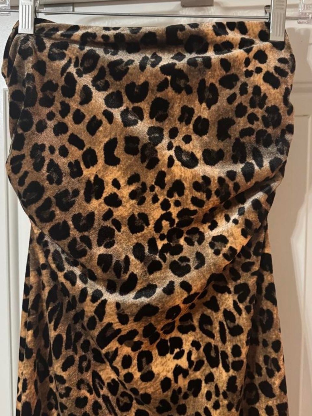 Wild Fable Leopard Print Velvet Tube Dress - Large